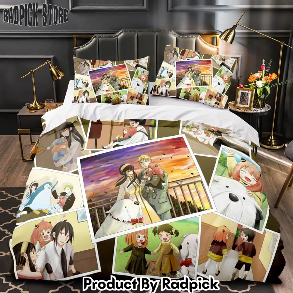 Spy x family bedding set quilt duvet cover bed sheet for room decoration  rp0427254